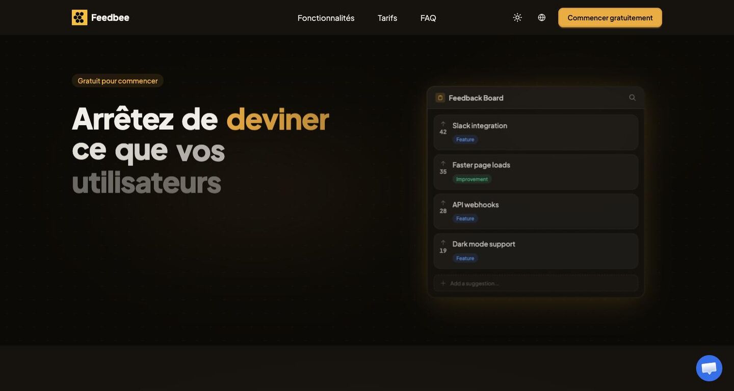 SaaS platform for collecting and managing user feedback.